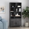 67.25" Gallatin Contemporary Cube Unit Bookcase Dark Gray - Christopher Knight Home - 2 of 4