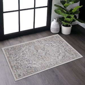 Kumasinova Trendy Stain-Resistant Area Rug – Non-Shedding Living Room Rug, Medallion Rugs for Living Room, Kid & Pet-Friendly, Boho Washable Rugs - 1 of 4