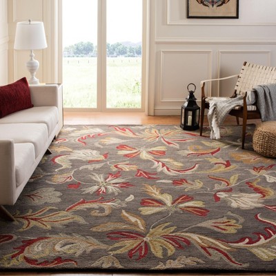 Handmade Gray Wool 8' x 10' Tufted Rectangular Area Rug