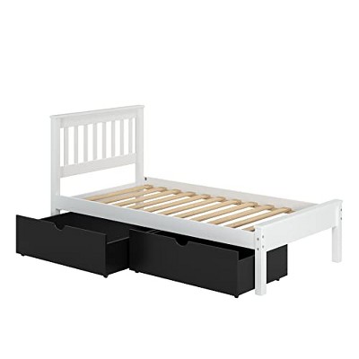 DONCO KIDS Contempo Bed, Twin, White/Black