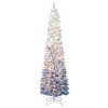 Resenkos 7-Ft Pre-Lit Snow Flocked Artificial Christmas Tree - Blue Gradient/White - 2 of 2