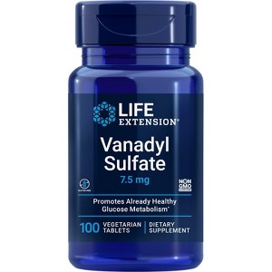 Vanadyl Sulfate 7.5 mg by Life Extension  -  100 Vegetarian Tablet - 1 of 2
