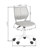 Homy Casa Ergonomic Task Office Chair with Adjustable Height and Swivel Base - 2 of 4