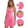 INSPIRE CHIC Women's Spaghetti Straps Tummy Control Butt-Lifting Shaper Petticoat U-Neck Seamless Slim Fit Full Slip - 3 of 4