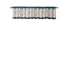 Embroidered Window Valance Blue 50x18" - 2 of 4