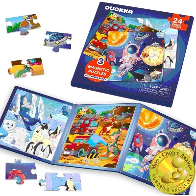 QUOKKA Magnetic Puzzle Book for Toddlers 3-5