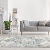 Vintage Printed Non Slip Area Rug Distressed Washable Soft Low Pile Indoor Non Shedding Accent Carpet for Living Room Bedroom - 3 of 4