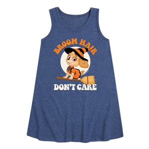 - Paw Patrol - Broom Hair Don’t Care Graphic Sleeveless Aline Dress - 1 of 4