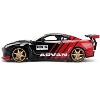 2009 Nissan GT-R (R35) Ben Sopra "Advan" Black and Red "JDM Tuners" 1/24 Diecast Model Car by Jada - 3 of 4