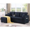 81.50" Upholstered Convertible L-Shaped Sleeper Sectional Sofa with Pull-Out Bed, USB & Type-C Charging Ports, Reversible Storage Chaise - 4 of 4