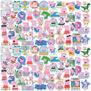 Peppa Pig and George 100ct Vinyl Large Deluxe Stickers Variety Pack - 1 of 4
