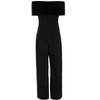 QUIZ Women's Velvet and Scuba Crepe Bardot Jumpsuit - 4 of 4