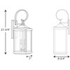 Progress Lighting Gibbes Street 2-Light Wall Lantern, Antique Bronze, Clear Beveled Glass - 2 of 4