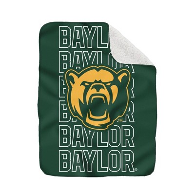 NCAA Baylor Bears Collegiate Echo Wordmark Plush Throw Blanket