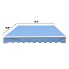 ALEKO 12 x 10 feet Retractable White Frame Home Patio Canopy Awning 12'x10' - 3 of 4