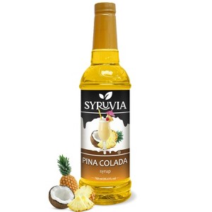 Syruvia Pina Colada Syrup - 25.4 fl oz. Premium Flavoring Syrup For Coffee - 1 of 4