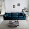 SeaCamel  Free Combination Comfy Upholstery Modular Oversized L Shaped Sectional Sofa With Reversible Ottoman - 3 of 4