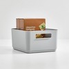 iDesign Plastic Pantry Storage Bin with Handles - Gray - 4 of 4