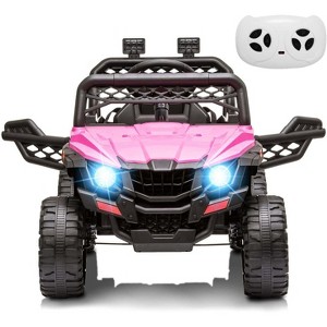 12V Kids Ride On Car Truck Toddles Electric Car Toy with Remote Control, Spring Suspension, Led Lights, Music, for Boys Girls - 1 of 4