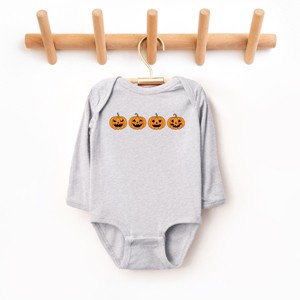 The Juniper Shop Four Pumpkins Long Sleeve Bodysuit - 1 of 4