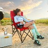KWPZQEB Folding Camping Chairs, Portable Chair with Cup Holder and Carry Bag, Portable Collapsible Chair for Beach, Lawn, Outdoor Sports - 2 of 4
