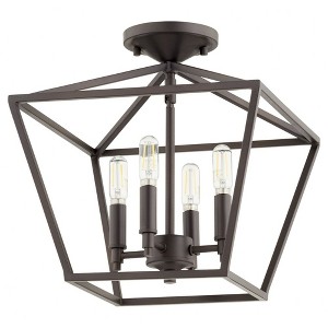 Quorum Lighting Gabriel 4-Light Oiled Bronze Ceiling Mount - 1 of 1