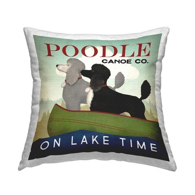 Stupell Industries Boating Dogs Lake Canoe, 18 x 18