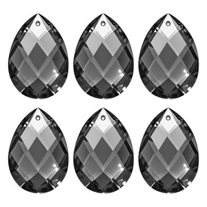 Unique Bargains DIY Hanging Grid K9 Crystal Pendant Teardrop beads 6 Pcs - 1 of 4