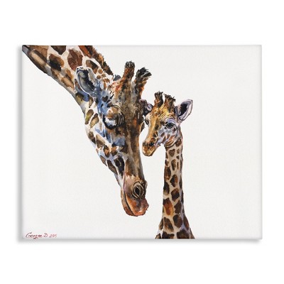 Stupell Industries Baby Giraffe Animal Watercolor, 40" x 30"