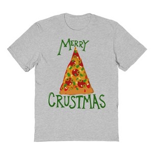 Rerun Island Men's Merry Crustmas Short Sleeve Graphic Cotton T-Shirt - 1 of 1