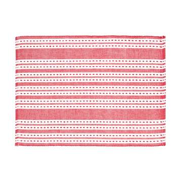 C&F Home Warner Scarlet Woven Reversible Placemat Set of 6