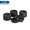 Unique Bargains Adjustable Anti-Slip Chair Table Round Furniture Risers 4 Set - 3 of 4