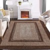 Braided Area Rug with Non-Slip Backing, Modern Accent Carpet for Bedroom, Living Room, Dining Room & Hallway, Foldable Low Pile Throw Rug - 2 of 4