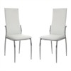 Ridstar 2 Piece Dining Chairs, Armless Chair For Dining Room-White - 2 of 4