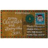 Kate Aurora Christmas Santa Postcard Bristled Coir Outdoor Welcome Mat - 18"x30" - 2 of 3