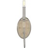Progress Lighting Durrell 1-Light Wall Sconce, Brushed Nickel, Wood Accent - 4 of 4