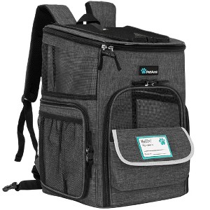 PetAmi Dog Backpack Carrier, Airline Approved Cat Backpacks Carrying Pet Back Pack, Ventilated Soft Sided Bookbag Travel Hiking Camping - 1 of 4