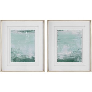 Uttermost Coastal Patina 36 1/4"H 2-Piece Framed Printed Wall Art Set - 1 of 1