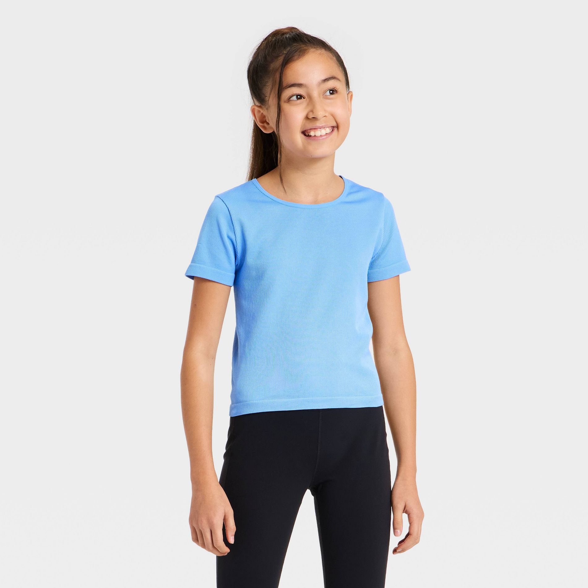 Girls' Seamless Crop T-Shirt - All In Motion™