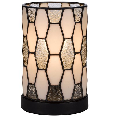 Cal Lighting BO-3120AC 40W Metal and Resin Tiffany Accent Lamp, Dark Bronze