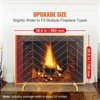 VEVOR Fireplace Screen Single Panel, Sturdy Iron Mesh Fireplace Screen, 38.6"(L) x29.8"(H) Spark Guard Cover, Simple Installation, Gold - 3 of 4
