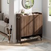 Large Shoe Cabinet with 3 Doors, 6-Tier Entryway Shoe Storage Cabinet with Adjustable Shelves - 3 of 4