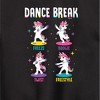 Boys' JoJo Siwa Dance Break Unicorns Graphic Long Sleeve Fleece Sweatshirt - Black - Large - 2 of 4