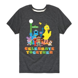 Boys' - Sesame Street - Celebrate Together Short Sleeve Graphic T-Shirt - 1 of 4