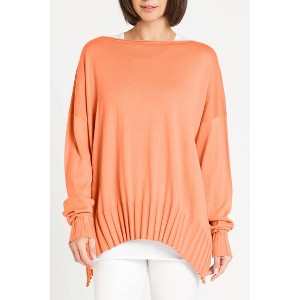 Women's Ribbed Boatneck Top - PLANET by Lauren G. - 1 of 2