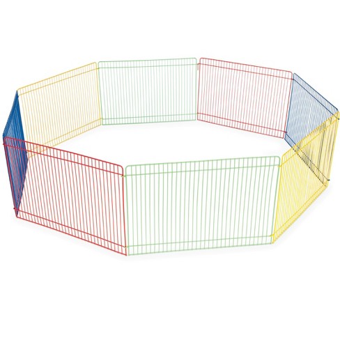 Prevue Pet Products Multi-color Small Animal Playpen, Enclosed Pet Fence  For Small Animals, Expandable Barrier Panels For Indoor Or Outdoor Pet  Activity : Target