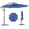 DSVIMOY Patio Umbrellas, Cantilever Umbrella with 8 Ribs, Outdoor Sun Shade with Wind Vent for Lawn Garden Pool, Blue, 117.6"*84.72"*117.6" - 3 of 4