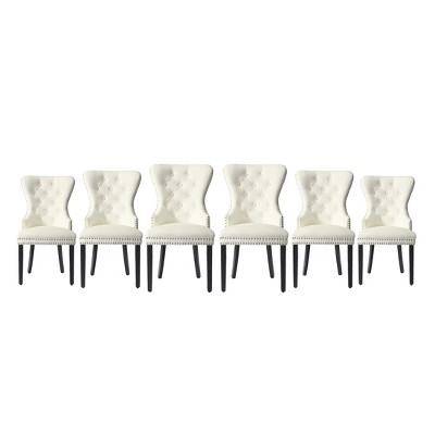 WestinTrends Wordford Velvet Upholstered Tufted Dining Chairs (Set of 6)