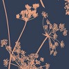 Anthriscus Dusk Navy Blue and Copper Floral Paste the Wall Wallpaper - 4 of 4