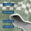 Area Rug Scalloped Rug Modern Bordered Rug Geometric Non Slip Low Pile Soft Accent Rugs for Living Room Bedroom - 4 of 4